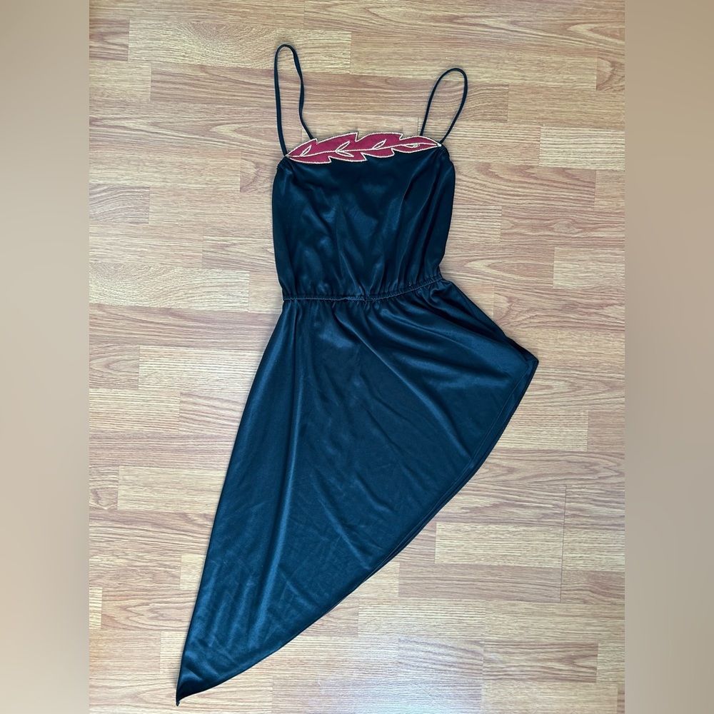Vintage Black Grecian Costume Dress size Small - Picture 7 of 9